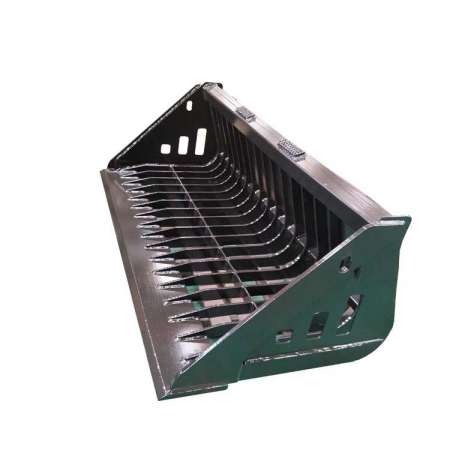 Manufacture of skid steer loader attachments of rake rock bucket